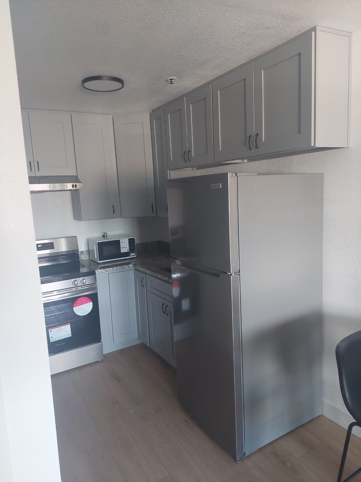 Newly remodeled kitchenette at NewBestInn